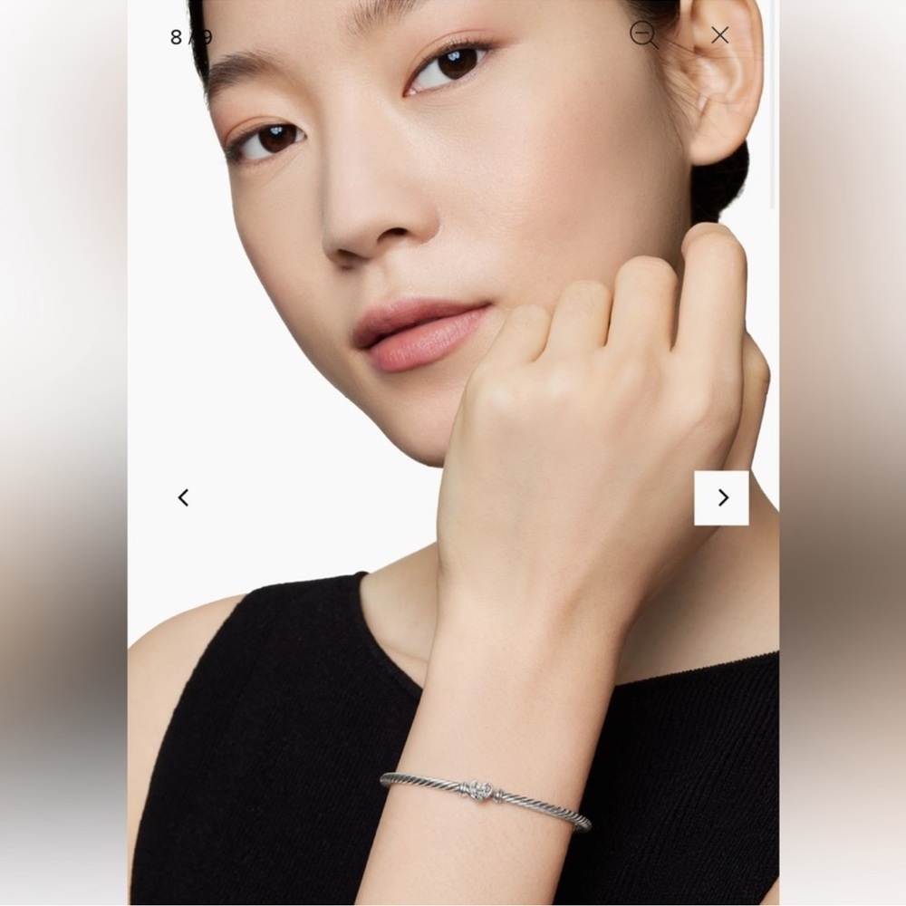 David Yurman Classic Cable Heart Bracelet - Picture 8 of 12